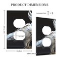 thumbnail image 3 of Haiem White Red Cockatoo Pattern Decorative Wall Plates, 1-Gang 5.0" x3.0", Unbreakable Thermoplastic Faceplate Cover for Decorator Receptacle Outlet & Switch-Style S, 3 of 6