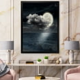 thumbnail image 3 of Designart 'Full Moon Night in Cloudy Sky VI' Nautical & Coastal Framed Art Print, 3 of 4