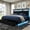 Black, variant on MARQUESSIA Full Bed Frame with Storage Headboard, Metal Giant Upholstered Wingback & 2 Under Storage Drawers LED Lights Charging Station Bed Frame Noise-Free Easy Assembly Black