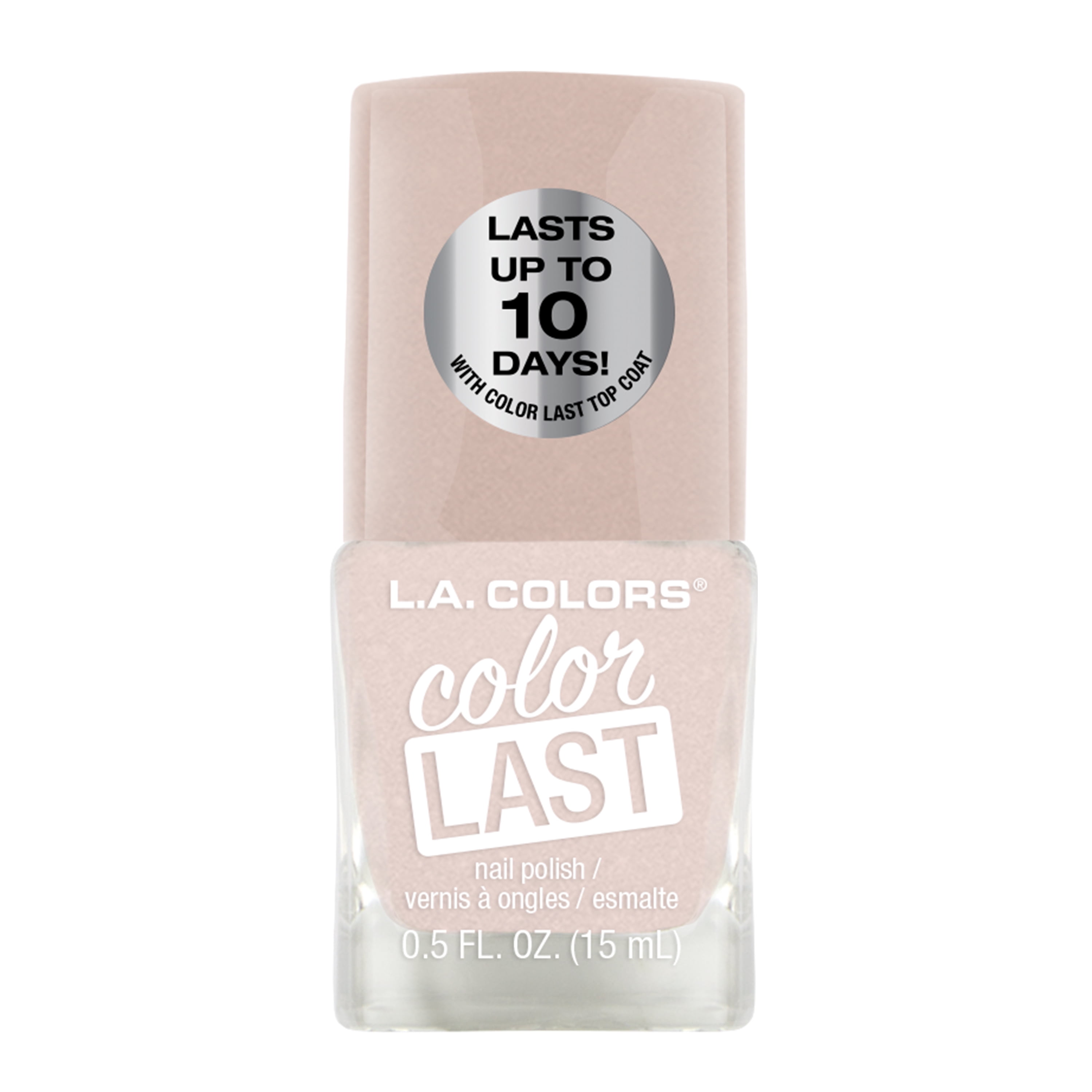 (2 pack) L.A. COLORS ColorLast Nail Polish, Vanilla Sugar, 0.50 fl oz