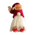thumbnail image 2 of Adorno navideño de enano para escritorio | Decoración navideña de plástico rojo | Figura festiva de 27 x 11 x 7 cm | Decoración navideña que ahorra espacio para la oficina y el hogar, 2 of 5