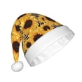 thumbnail image 2 of Fuzoiu Artistic Zebra Print Sunflower Print Santa Hat Christmas Hat for Adults,Santa Hats with Pompom, Unisex Xmas Holiday Hat for Christmas New Year Festive Party Supplies, 2 of 6