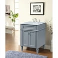 thumbnail image 2 of Elegant Decor Park Ave 24" Wood Single Bathroom Vanity in Gray, 2 of 9