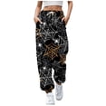 thumbnail image 1 of WILLBEST Pantalones Deportivos Casuales para Mujer: Cómodos Pantalones Deportivos Holgados con Cordón y Estampado Floral para Uso Diario. Extra Grande, 1 of 3