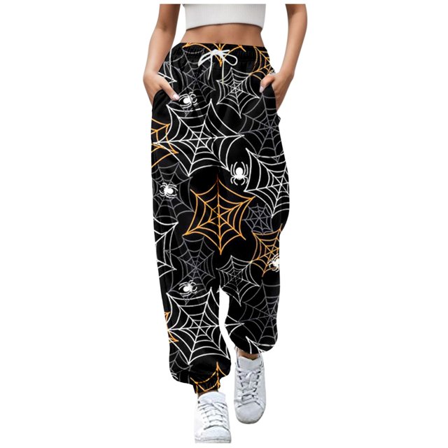 WILLBEST Pantalones Deportivos Casuales para Mujer: Cómodos Pantalones Deportivos Holgados con Cordón y Estampado Floral para Uso Diario. Extra Grande
