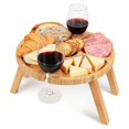 thumbnail image 1 of Portable Wine Table, Outdoor Folding Wine Picnic Table,Camping, Beach, 1 of 4