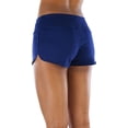 thumbnail image 5 of ToBeInStyle Women's Dolphin Style Drawstring Cotton Shorts - Solid - Navy - Small, 5 of 7