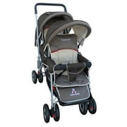 AmorosO 43230 Brown Deluxe Double Stroller