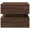 thumbnail image 5 of vidaXL Coffee Table with LED Lights Brown Oak 50x50x40 cm, 5 of 5