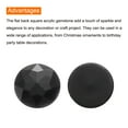 thumbnail image 4 of Piedras de Cristal Acrílicas Redondas de Fondo Plano, Piedras de Cristal Negras de 25mm para Decoración de Manualidades 25Pcs, 4 of 7
