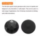 thumbnail image 4 of Piedras de Cristal Acrílicas Redondas de Fondo Plano, Piedras de Cristal Negras de 25mm para Decoración de Manualidades 25Pcs, 4 of 7