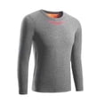 thumbnail image 5 of Breezora Crew Neck Thermal Top for Men Winter Underwear Heavyweight Fleece Warm Base Layer Cold Weather XL Size Grey, 5 of 5