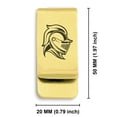 thumbnail image 2 of Stainless Steel Knight Warrior Champion Classic Slim Money Clip Credit Card Holder, 2 of 2