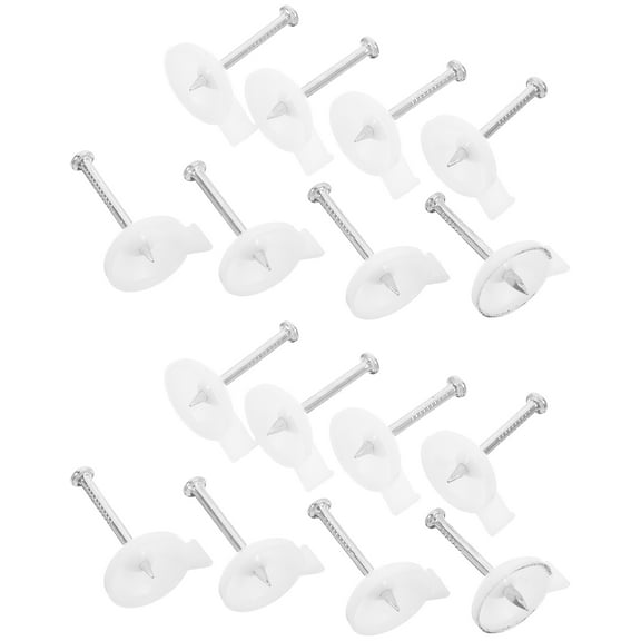 Homoyoyo Wall Nails and ABS Cable Staples, 45 Pieces, Versatile Use for Home, Office, Decorative and