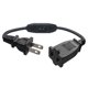 thumbnail image 5 of Tholdsy 2 Prong Polarized Extension Cord with Switch for Lamps Power Adapters 2piezas Tipo 1, 5 of 6