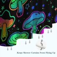 thumbnail image 6 of Rainbow Mushroom Neon Black Pattern Shower Curtain 84"x72" ,Bathroom Decorative Shower Curtains Set with 12 Hooks,Modern Waterproof Washable Shower Curtain, 6 of 6