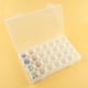 thumbnail image 2 of Caja de almacenamiento transparente de 3 piezas con mini estuche de 28 rejillas de joyería para uñas, 2 of 9