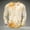 Yellow, variant on Dwelliawo Men Autumn Fall Leaf Crew Neck Sweatshirt Long Sleeve Pullover Light Soft Breathable Loose Fit Casual Top For Weekend Outing Daily Wear Khaki 3xL