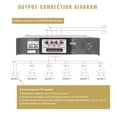 thumbnail image 2 of Sound Town 180W 6-Zona 70V/100V amplificador de potencia comercial con Bluetooth, aluminio, para res, 2 of 5