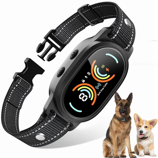 Collar antiladridos Smoothway recargable e impermeable para perros grandes