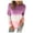 Purple, variant on TIHLMK Sweatshirt Women Plus Size Tie-Dye Printed Gradient Pullover Long Sleeve Sweatshirt Top Black
