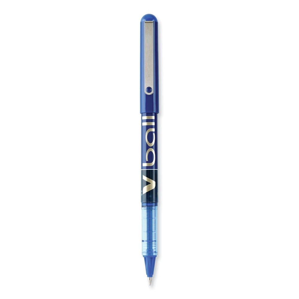 Vball Liquid Ink 0.7 mm Roller Ball Pen - Fine, Blue (Dozen)