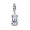 Blue Racing Car, variant on S925 Sterling Silver Ocean Wave Heart Charm Bead Sparkling Zircon Accent Hand Painted Enamel Art Pendant for Standard DIY Chain Bracelets