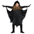 thumbnail image 2 of oqasdz Halloween Girls Romper Jumpsuit with Hooded Cape Bat Outfit for Kids Toddler Party Dress Up Size 3 Y-4 Y, 2 of 4