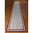 thumbnail image 4 of Casavani Hallway Kitchen Runner Rug Cotton Handblock Printed Red Rug Home Decor Kilim 4x10 feet, 4 of 6