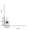 thumbnail image 3 of ANGARA Natural 0.8 Ct. Amethyst with Diamond Fashion Pendant Necklace in 14K Yellow Gold for Women with 18 Inch Chain, 3 of 9