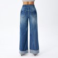 thumbnail image 3 of roswear Wide Leg Jeans for Women Baggy Denim Pants, Size 4-18, 3 of 6