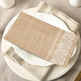 thumbnail image 4 of 200 Pieces Disposable Hand Towels for Bathroom Burlap Printed Guest Napkins Disposable Guests Paper Napkins Decorative for Camping Wedding Holiday Birthday Party, 4 of 7