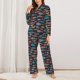 thumbnail image 2 of Fotbe Colorful Fish Conjunto de Pijama de Manga Larga para Mujer con Estampado, Ropa de Dormir de 2 Piezas, Conjunto de Casa Suave y Cómodo con Bolsillos-X-Large, 2 of 7