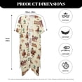 thumbnail image 6 of Xoenoiee Cowboy Horse Carriage Cactus Fence Pattern Women Bathing Suit Coverup Casual Loose Swimsuit Coverups Open Front Kimono Cardigan Cover Up Half Sleeve Summer Beach Cover up, 6 of 7