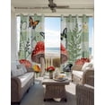 thumbnail image 6 of Mushrooms Kitchen Curtains Sage Green Plaid Butterfly Botanical Plants Cafe Short Curtains for Bathroom Blackout Window Curtain Grommet Small Window Treatment Drapes for Bedroom Living Room 52"x45"x2, 6 of 9