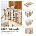 thumbnail image 2 of Yayeee Collapsible Cube Storage Bin with Lid Fabric Closet Decorative Basket with Handles, Brown Abstract Dots, 2 of 7