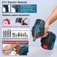 thumbnail image 3 of 21v Household 21V Electric Wrench Brushless Motor High Torque Power Tool Practical Installation Device with Forward and Reverse Rotation Ways Switching and LED Illumination Light, 3 of 7