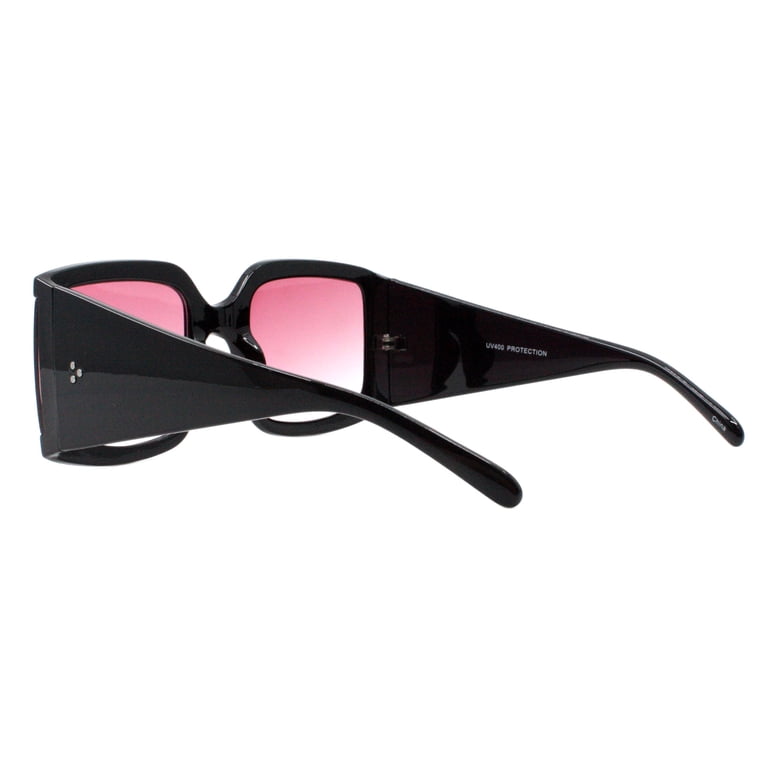 Ladies Bold Black And Pink Sunglasses Kyme Eyewear COZY6 - Bold Rectangular Streetwear Sunglasses  main image 2