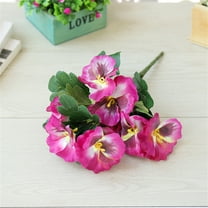 Yonrjhukm Outdoor Artificial Pansy Flowers, Lifelike Decor for Wedding Photography, Garden, Balcony, and More, Maintenance-Free, UV Resistant, Long-Lasting PE Material