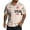 Khaki-T7, variant on 250th Anniversary USA Shirt for Men 4th Of July American Flag Printed Shirts Short Sleeve Button Down Patriotic Tops for Memorial Day Independence Day Beach Party Wear,Blue 2XL