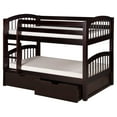 thumbnail image 7 of Camaflexi Twin over Twin Low Bunk Bed - Arch Spindle Headboard - Cappuccino Finish, 7 of 7