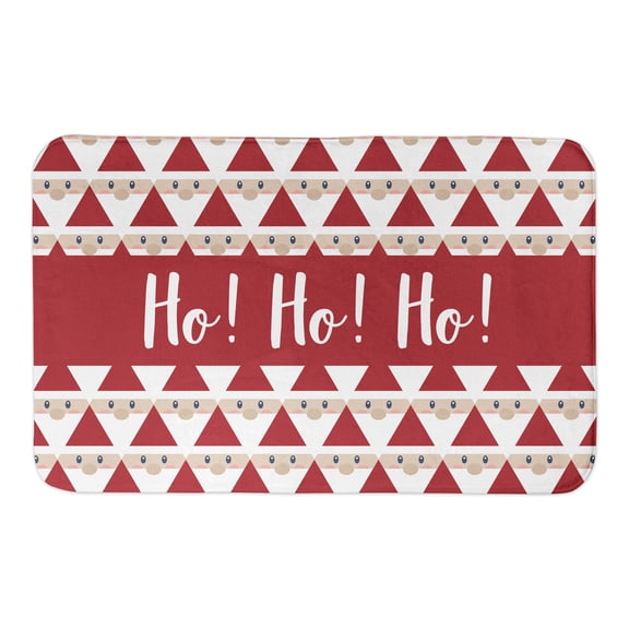 Creative Products Geo Santa Pattern 21 x 34 Bath Mat