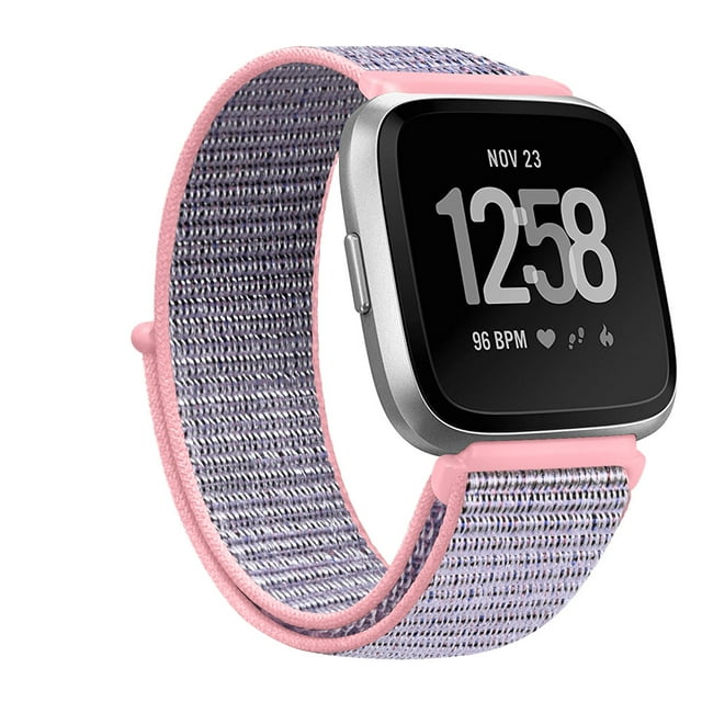 Nylon Strap for Fitbit Versa3 Lite Versa 2 band Smart watch replacment Watchbands correa Loop Bracelet Fitbit Versa 3 Sense band Pink Sand For Fitbit Versa 2