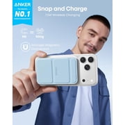 Anker 622 Magnetic Battery (MagGo), 5,000mAh Foldable Magnetic Wireless Portable Charger with Stand and USB-C Port (On The Side), Magsafe-Compatible for iPhone 16/15/14/13 Series
