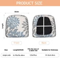 thumbnail image 3 of Blue and Gray Floral Pattern Seat Covers for Dining Room Chairs Set Of 4,Stretch Printed Washable Chair Seat Cover with Elastic Ties and Button,Removable Waterproof Couch Cushion Covers, 3 of 6
