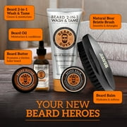 Beard Guyz Adventurous Grooming Set, for All Beard Textures, Men, 5 Piece