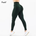 thumbnail image 2 of Mallas con fruncido en la parte de atrás sin costuras para mujer, mallas de contorno amplificadas, mallas de gimnasio de cintura alta, pantalones de Yoga de entrenamiento para mujer, mallas deportivas, 2 of 5