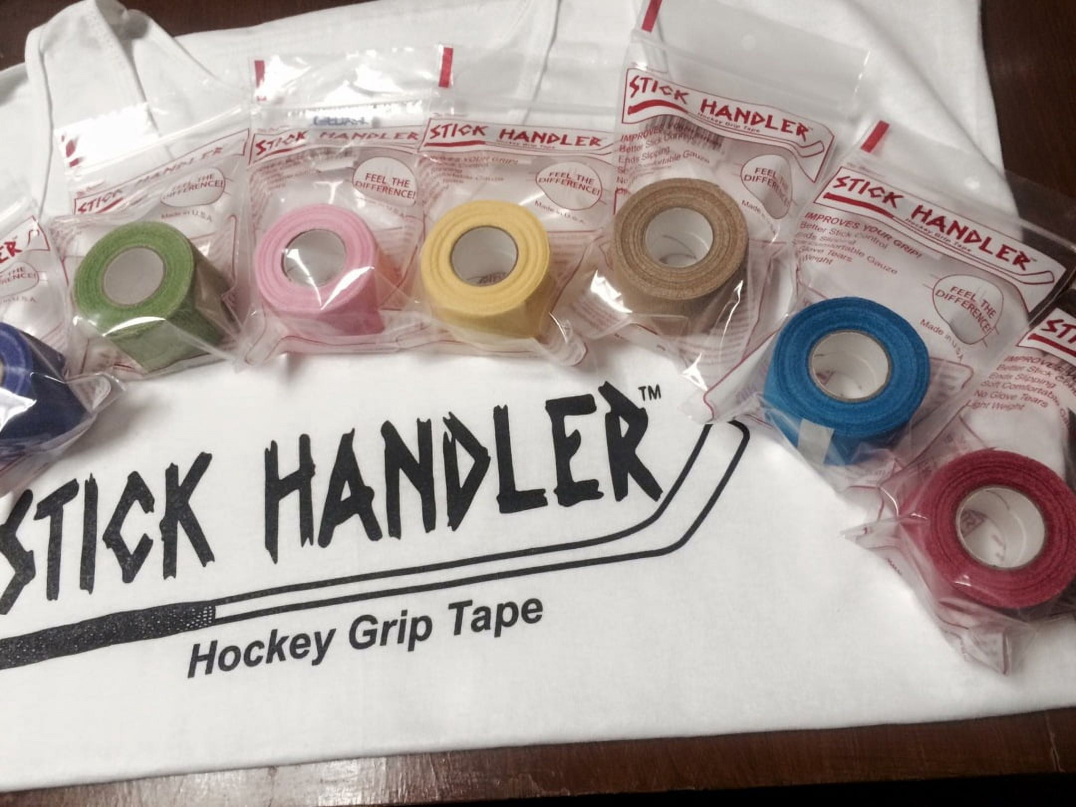STICK HANDLER™  Professional Hockey Grip Tape Pro Pack  (Red|Two Pack)