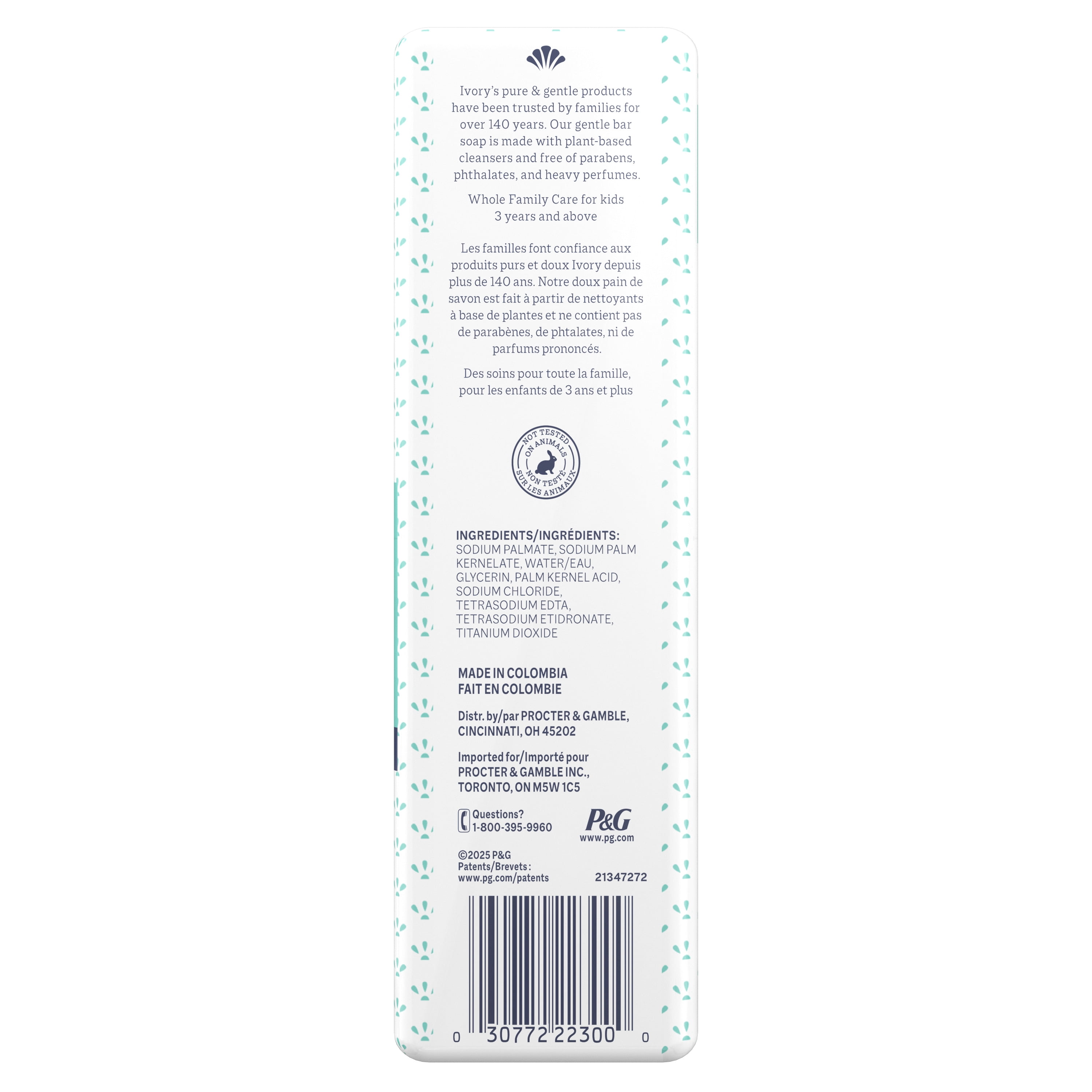 Ivory Sensitive Bar Soap, Fragrance Free 3.17 oz (12 count)
