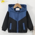 thumbnail image 5 of Kids Back to School Lightweight Jackets Zip up with pockets Coats Boys Girls Sport Windproof Outerwear Outdoor Raincoat with Hood, 5 of 6